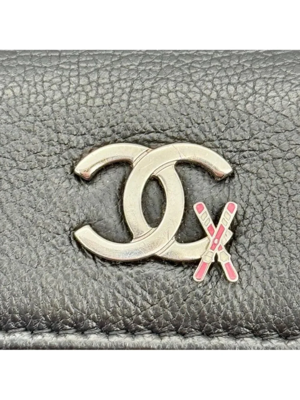 Chanel Ski Motif Trifold Wallet